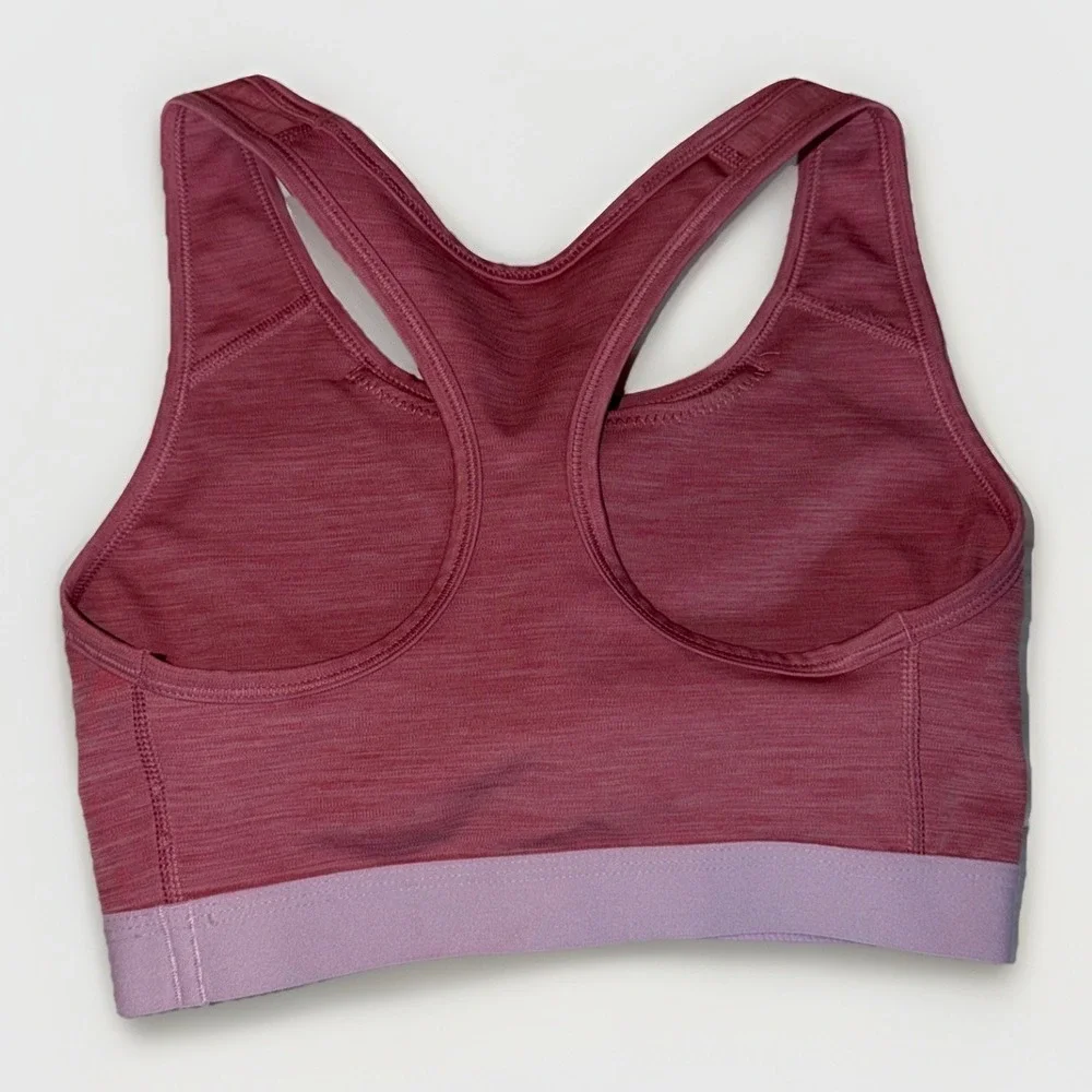 Nike Swoosh Logo Racerback Desert Berry Pink Sports Bra Size Small